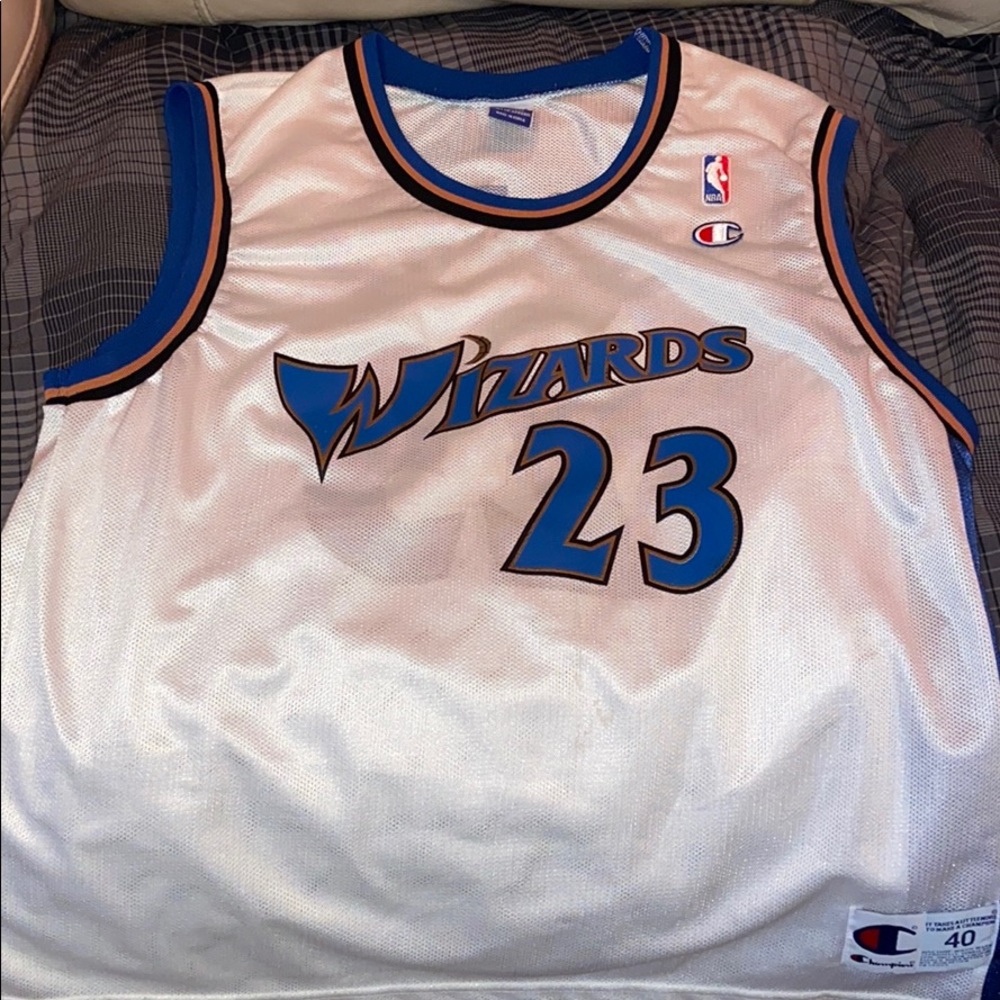 Authentic Champion Micheal Jordan Wizards Jersey